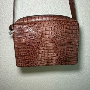 River Vintage Crocodile Small Crossbody and Wallet